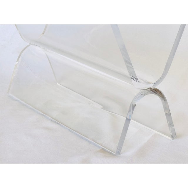 Mid 20th Century Lucite Magazine Holder For Sale - Image 15 of 15