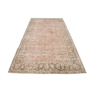 Vintage Wool and Cotton Rug For Sale