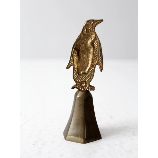 Mid-Century Modern Vintage Brass Penguin For Sale - Image 3 of 8