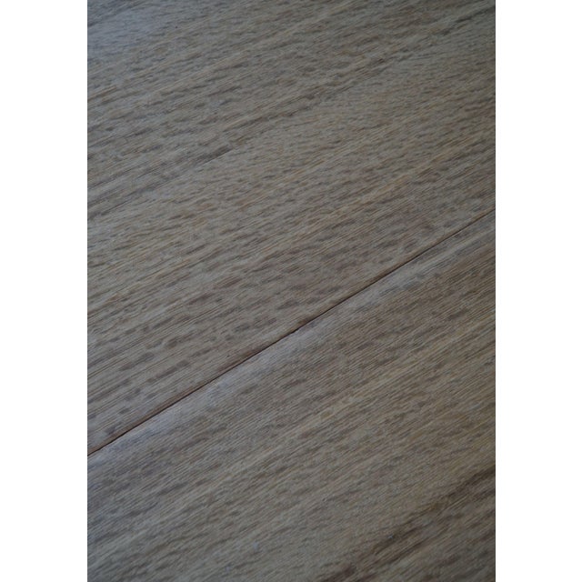 Mid Century Danish Round Dining Table in Solid Oak With Two Extensions, 1960s For Sale - Image 4 of 4