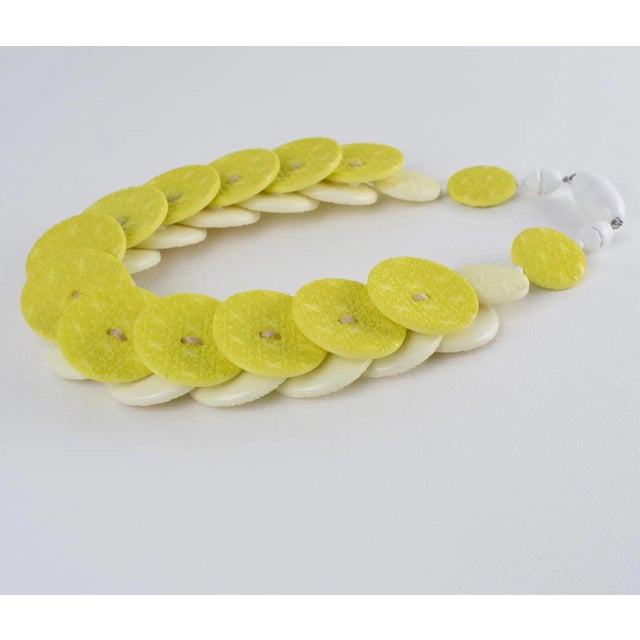 Angela Caputi Banana and Citrus Textured Resin Necklace For Sale - Image 14 of 15