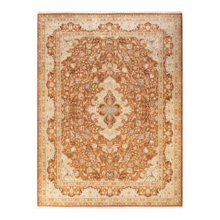 Mogul, One-of-a-Kind Hand-Knotted Area Rug - Brown, 9' 2" x 12' 1" For Sale