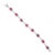 18k Pink Sapphire Bracelet For Sale