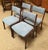Set of Four Danish Modern Mahogany Framed Dining Chairs by Andels-Möbel-Magasinet, Denmark c.1960 For Sale In San Francisco - Image 6 of 9