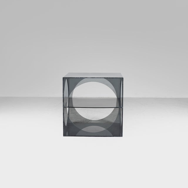 1970s Acrylic Glass Bedside Tables, 1970s, Set of 2 For Sale - Image 5 of 16