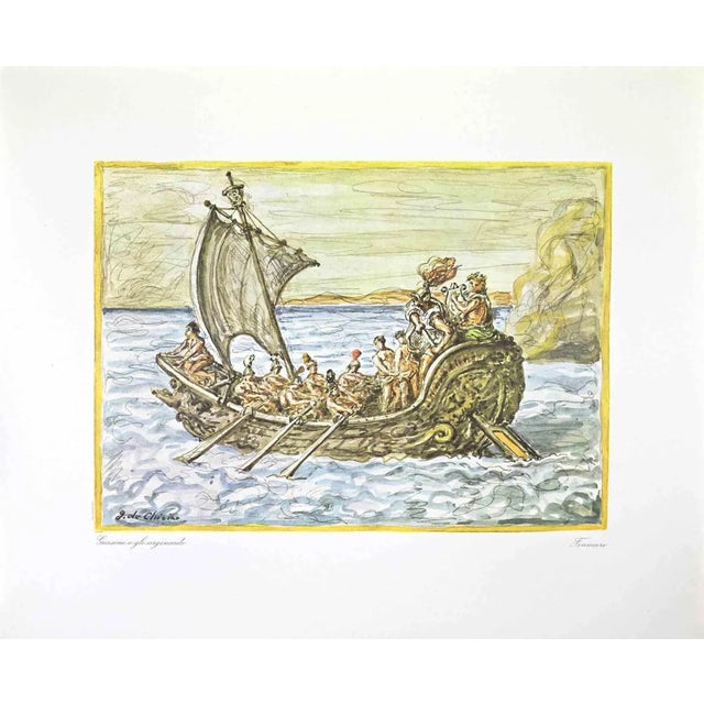 Giorgio De Chirico, Jason and the Argonauts, Vintage Offset Print, 1962 For Sale