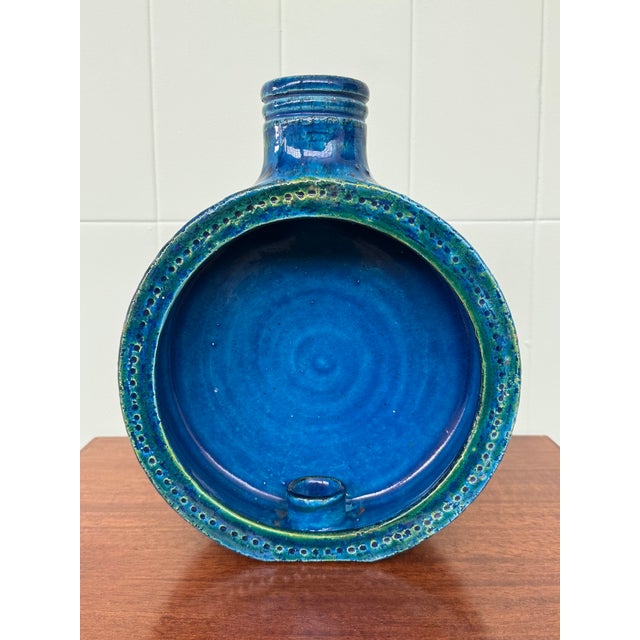 Ceramic Vintage Italian Ceramic Candleholder by Aldo Londi for Bitossi, 1960s For Sale - Image 7 of 17