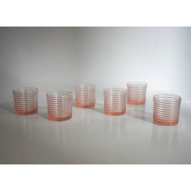 Art Deco Murano Glasses by Mariana Iskra, Set of 6 For Sale - Image 9 of 10