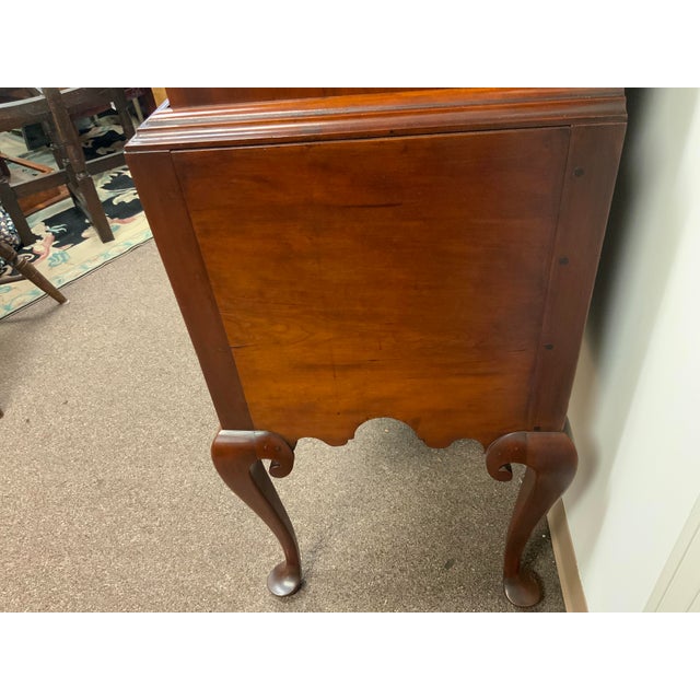 18th Century Queen Anne Cherry Highboy For Sale - Image 4 of 16