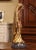 Wood 19th Century French Polychrome and Giltwood Virgin Mary Statue For Sale - Image 7 of 10