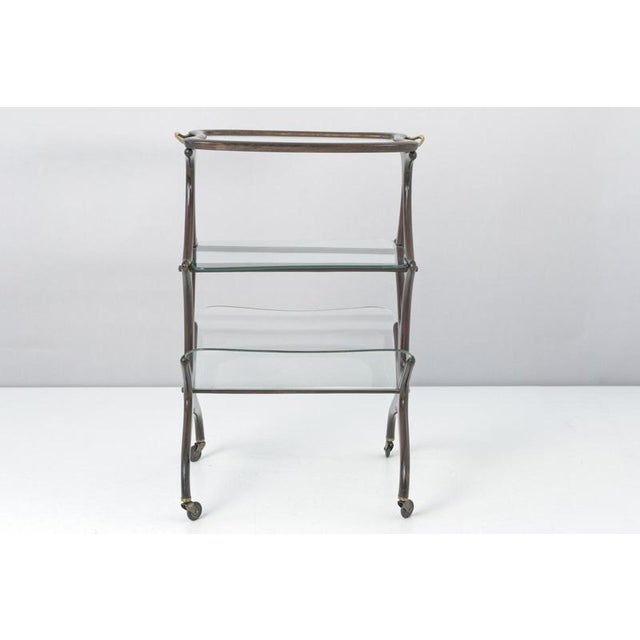 Metal Table on Castors by Cesare Lacca for Cassina, Italy, 1955 For Sale - Image 7 of 13