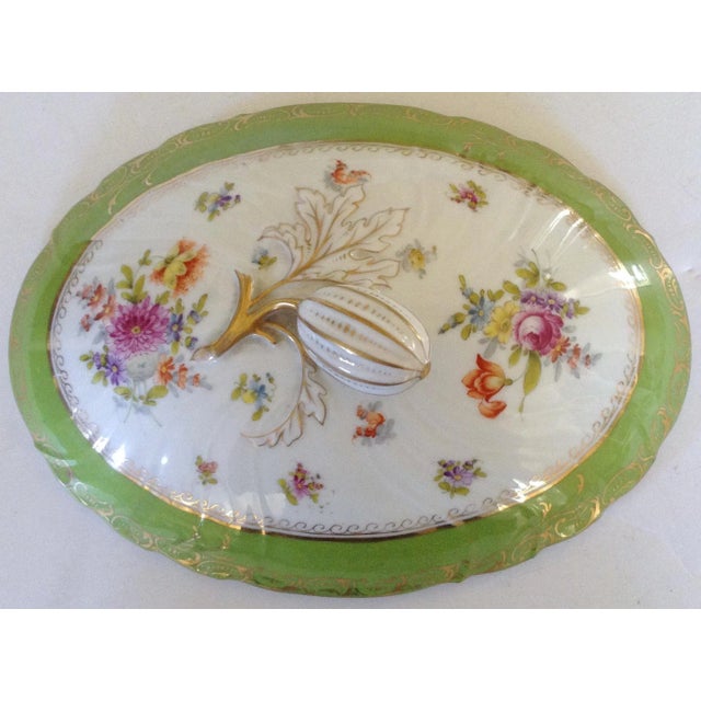 Farmhouse German Saxe Lidded Serving Dish For Sale - Image 3 of 7