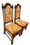 1970s Ethan Allen Jacobean Royal Charter Oak Dining Room Side Chairs Gothic Pair For Sale In Philadelphia - Image 6 of 17