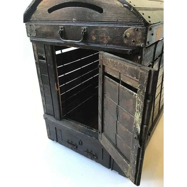Brown Turn of the Century Dog Crate For Sale - Image 8 of 13