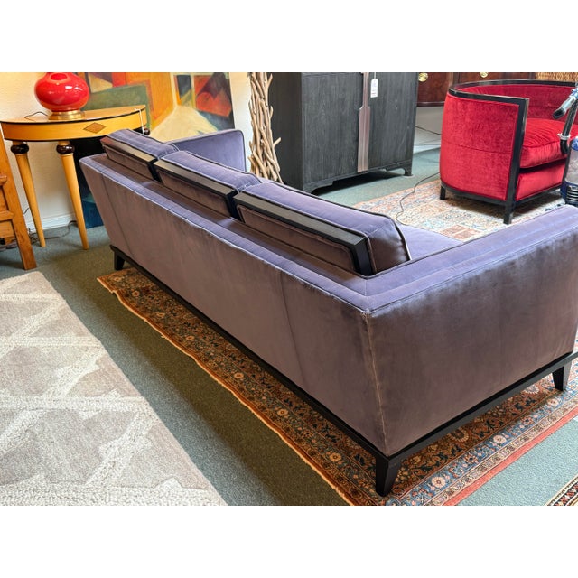 Donghia Donghia Hudson Sofa in Holly Hunt Velvet For Sale - Image 4 of 12
