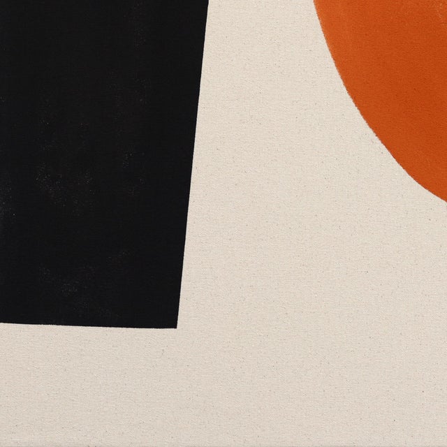 Essentials Collection: Glow - Meditative Red Orange Abstract Painting on Canvas Original Artwork by Jason DeMeo For Sale - Image 4 of 9