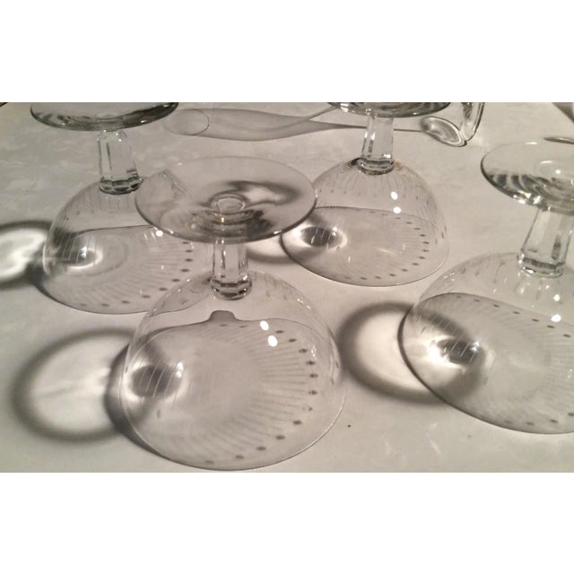 Orrefors Crystal Champagne Glasses - Set of 4 For Sale In Denver - Image 6 of 7