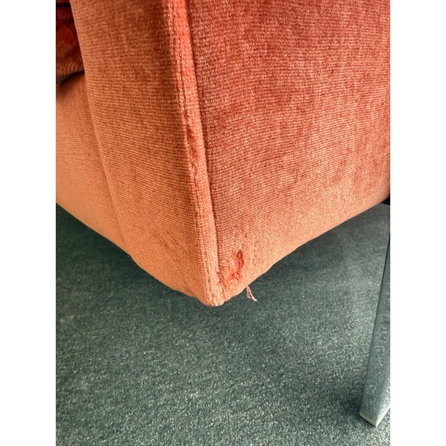 Pair of Jules Heumann for Metropolitan Steel + Rust Velour Club Chairs C1970s For Sale - Image 15 of 17