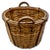 Large Size Substantially Made Antique American Hand Woven Ash Wood Splint Maine Apple Farm Basket For Sale - Image 9 of 18