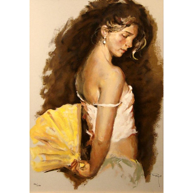 "Despues del Baile" framed Original Limited Edition Serigraph on Panel by Royo Hand signed by the artist Image Size: 23" x...