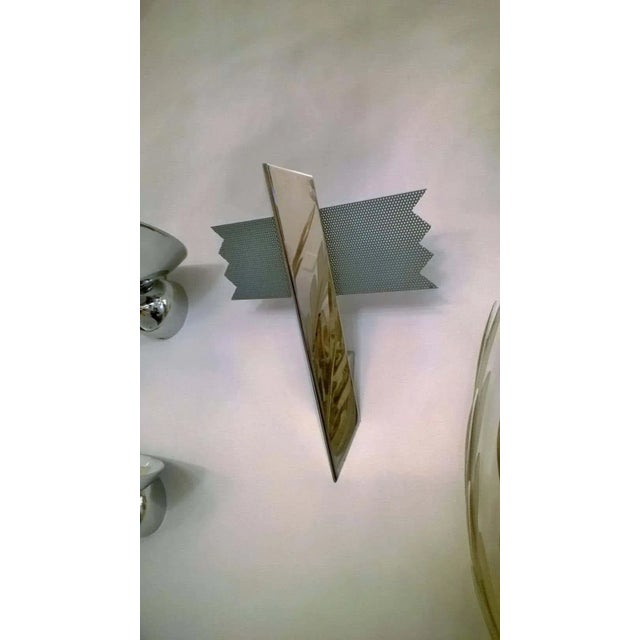 1980s Kalmar Memphis Style Chrome Wall Lights - Set of 3 For Sale - Image 9 of 11