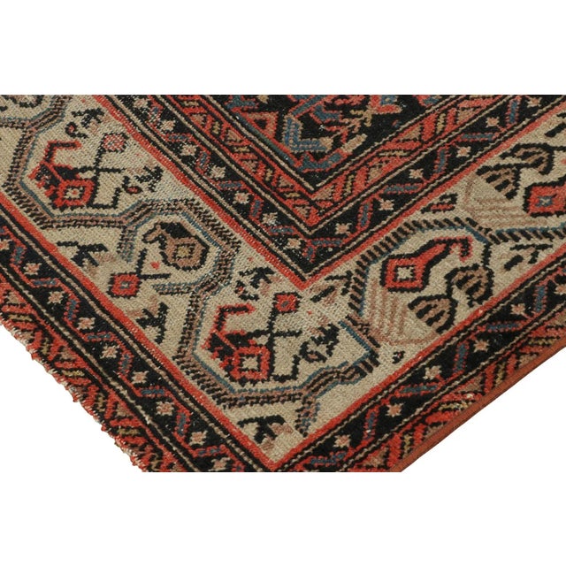 Traditional Vintage Persian Malayer Rug With Colorful, Dense Floral Patterns - Rug & Kilim For Sale - Image 3 of 7