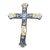 Gorgeous Talavera Mexico Folk Art Crucifix Cross For Sale