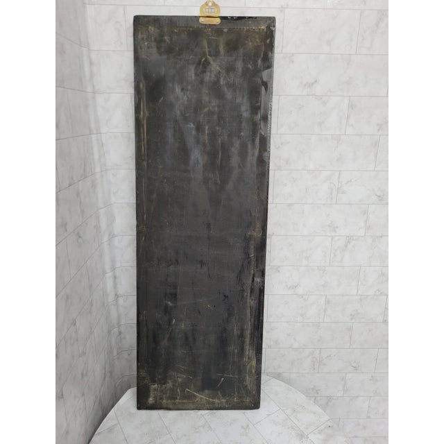 Vintage Asian Hanging Wood & Black Lacquer Framed Wall Art - a Pair For Sale - Image 4 of 8