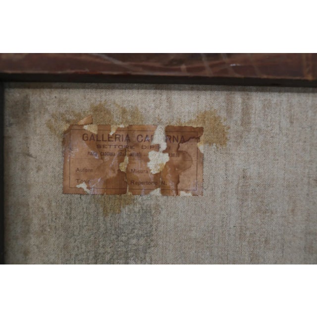 Vintage Futurist Painting by M. Diklic, 1967 For Sale - Image 4 of 8