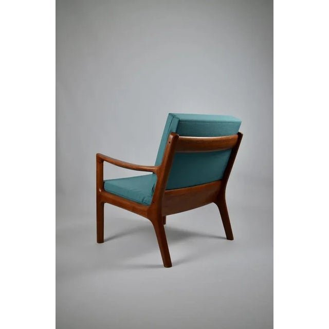 Vintage armchair by Ole Wanscher for France and Son, Denmark, 60's Teak armchair, “Senator” model with flat armrests. Good...