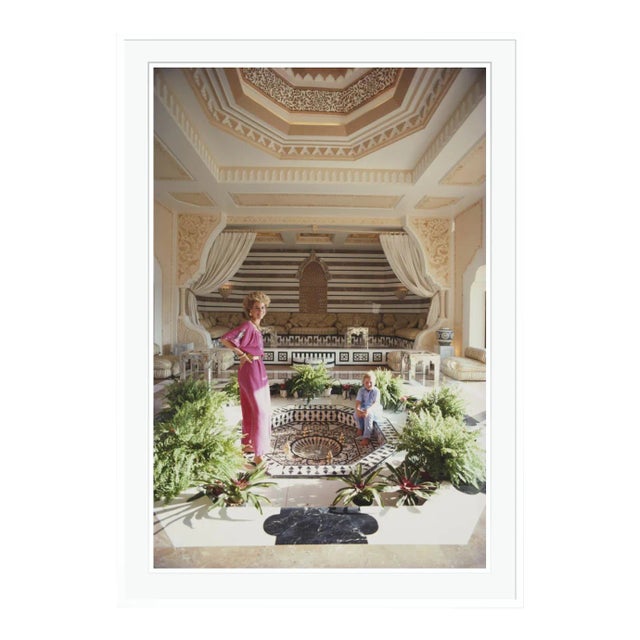 Rosemary and Khaled Said 1982 by Slim Aarons Framed C-Print For Sale