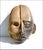 Brown Vintage Mexican Life & Death Art Pottery Carnival Mask For Sale - Image 8 of 8