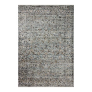 Jean Stoffer x Loloi Katherine Ocean / Gold 11'-6" x 15'-7" Area Rug For Sale