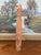 Brown Hand-Carved Vintage Folk Art Wood Figure of Bearded Man With Hat and Carrying a Carved Object. For Sale - Image 8 of 9