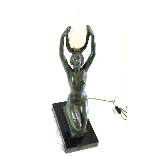 1990s Art Deco Nude Lady Lamp For Sale - Image 14 of 17