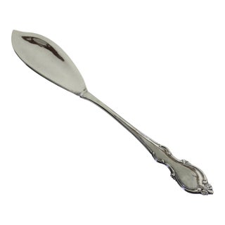 Vintage Italian Silver Plated Fish Server or Cake Server Serving Spoon For Sale