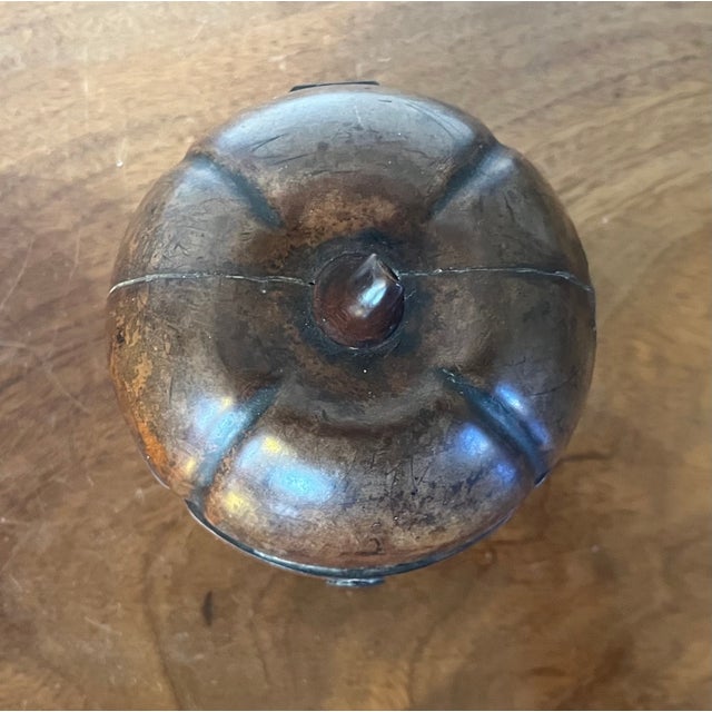 Antique 18th Century George III Stained Fruitwood Melon Form Tea Caddy Circa 1790 For Sale - Image 11 of 12