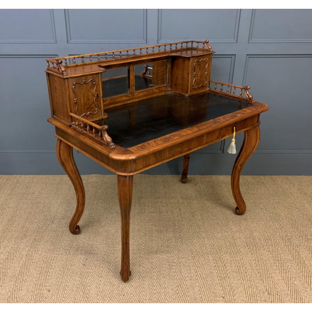 19th Century Burr Walnut Desk, 1880 For Sale - Image 15 of 18