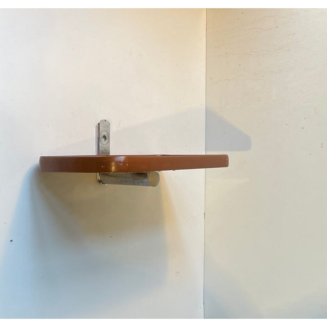 Mid-Century Modern Mid-Century Wall Mounted Nightstand in Faux Wood, 1970s For Sale - Image 3 of 11