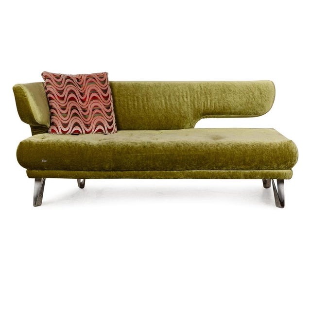 Croissant 3-Seater Sofa in Green Velvet from Bretz For Sale - Image 13 of 13
