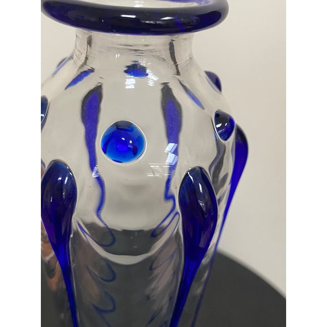 Art Deco St. Louis France Art Verrier Cobalt Crystal Bud Vase For Sale - Image 12 of 13