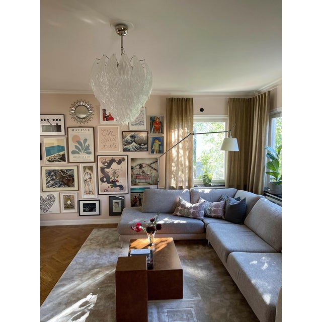Tulip Murano Chandelier For Sale - Image 4 of 16