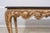 Gold Maitland Smith Marble Top Distressed Painted Console Table For Sale - Image 8 of 12
