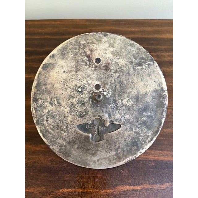 Metal Vintage English Country Iron Garden Sundial "Grow Old Along With Me" For Sale - Image 7 of 8