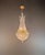 Art Deco Antique Italian Empire Style Crystal Montgolfière Chandelier in Brass Basket For Sale - Image 3 of 7