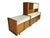 Mid-Century Modern Brown Saltman Walnut Modular Wall Unit Attributed to Martin Borenstein, 1960s For Sale - Image 3 of 18