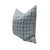 Pair of handcrafted pillows fashioned with Peter Fasano in Pasha Atlantic blue fabric on the front and backed in a flax...