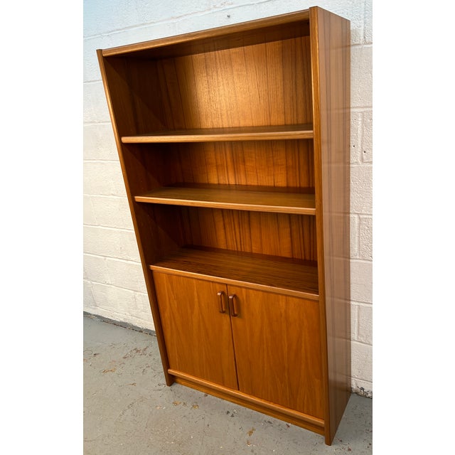 Mid-Century Danish Modern Teak Bookcase For Sale - Image 4 of 15