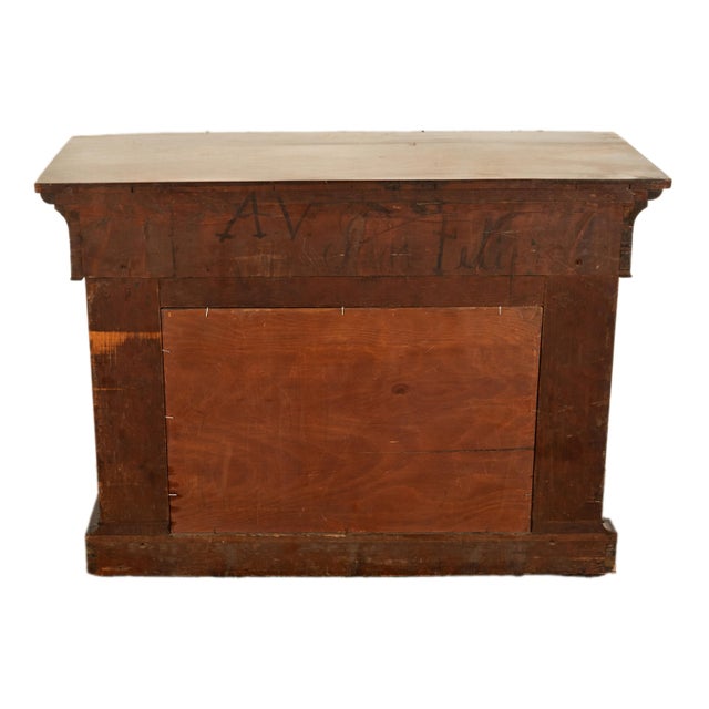 Antique English William IV Carved Mahogany Mirror Back Pier Console Hall Table For Sale - Image 12 of 12