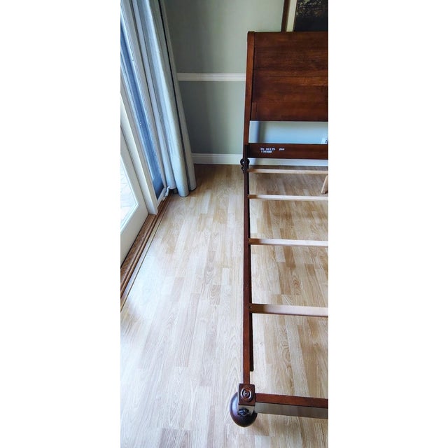 Brown Ethan Allen British Classics Queen Cayman Bed For Sale - Image 8 of 17